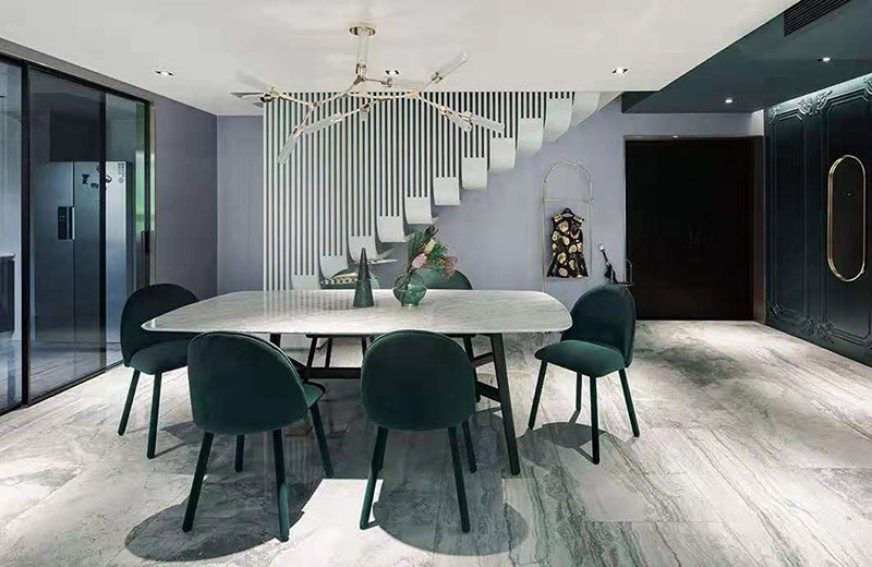 现代前卫风格室内装修效果图-一里洋房复式楼200平米-餐厅 现代前卫风格室内装修效果图-一里洋房复式楼200平米-餐厅