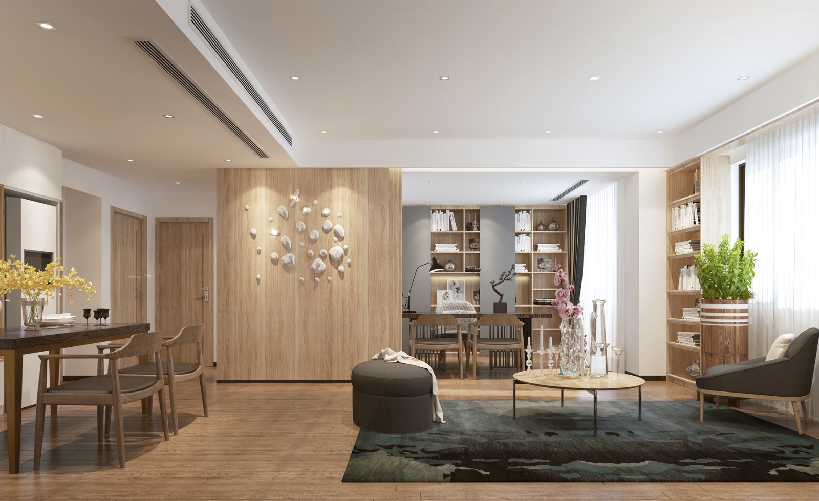 佛山装修公司新中式风格室内装修效果图-餐厅 佛山装修公司新中式风格室内装修效果图-餐厅