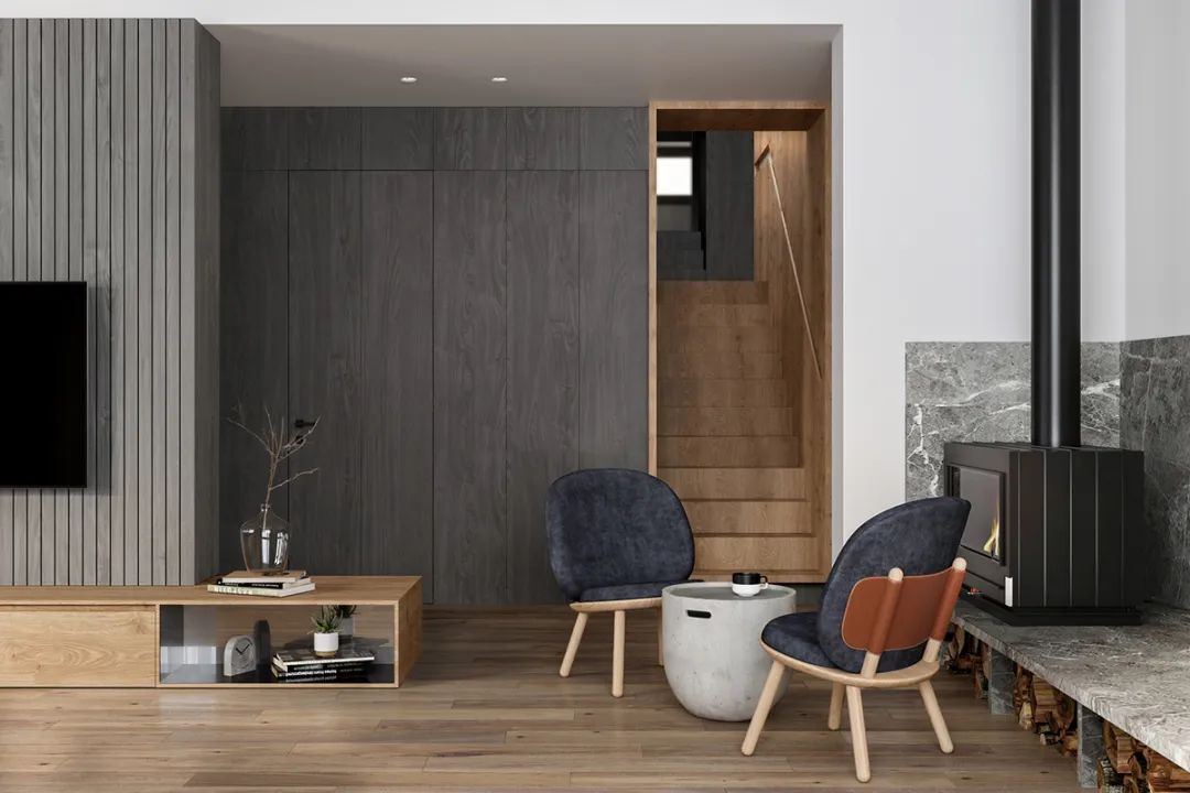 日系原木风风格家装设计室内装修效果图-客厅楼梯 日系原木风风格家装设计室内装修效果图-客厅楼梯