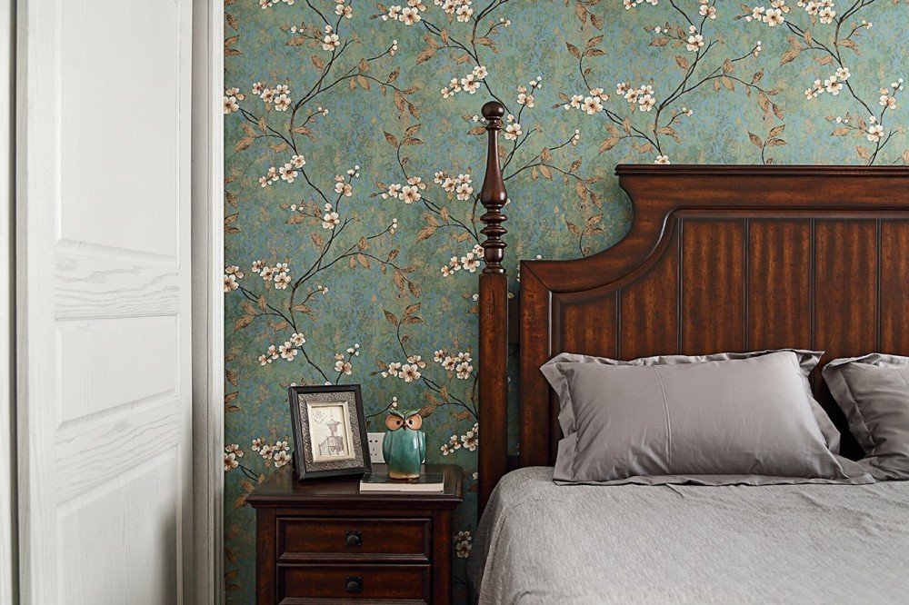 美式田园风格室内家装案例效果图-卧室 美式田园风格室内家装案例效果图-卧室