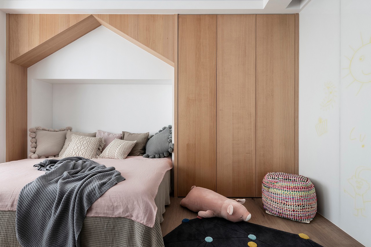 装修案例现代简约风格室内装修效果图-卧室 装修案例现代简约风格室内装修效果图-卧室